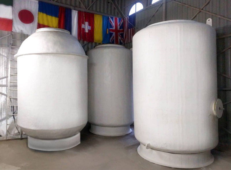 Cryonics storage tanks at cryonics firm KrioRus.