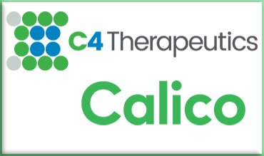 Logo of C4Therapeutics Calico Labs Partnership.